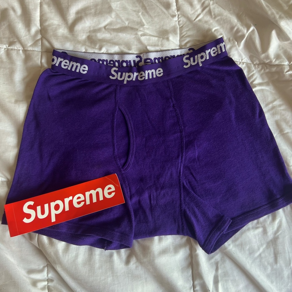 SUPREME RARE PURPLE BOXERS